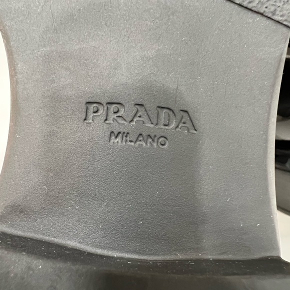 PRADA Triangle Logo Patent Leather Loafers EU:37 - Picture 11 of 14
